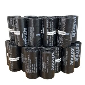 Unscented Black Dog Waste Pick up  Bags  12x9  22 Rolls